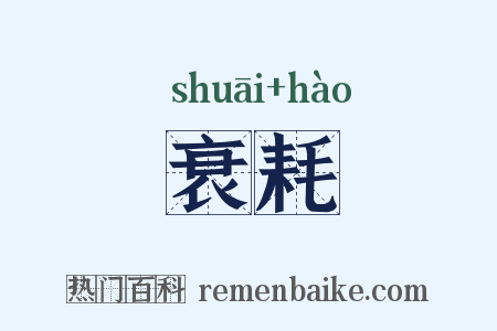 衰耗是什么意思的图片